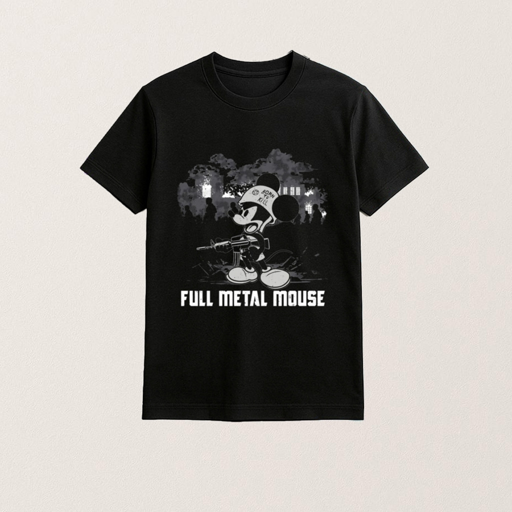 Mickey Full Metal Mouse Shirt Funny Graphic T-Shirt Gifts For Besties