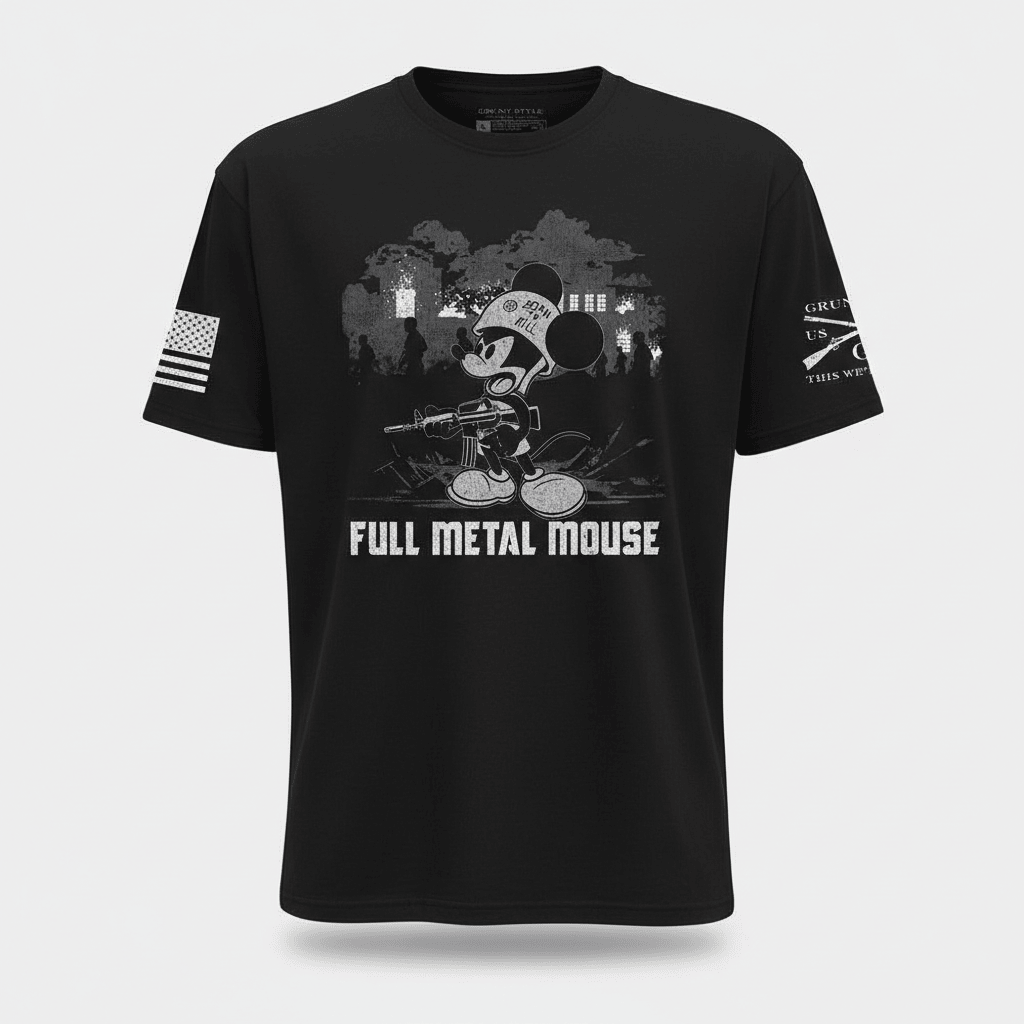 Mickey Mouse Full Metal Mouse Shirt Disney Born To Kill Apparel Gift For Fan