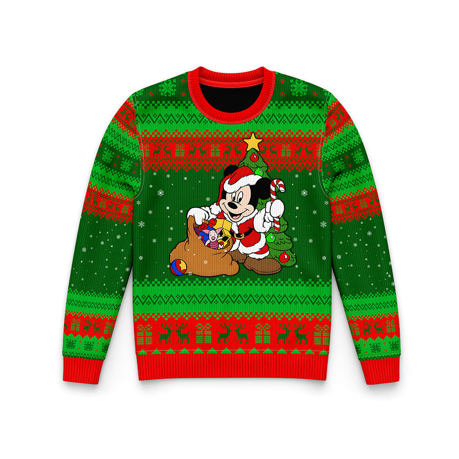 Mickey Mouse Ugly Christmas Sweater Xmas Holiday Jumper Cute Christmas Gifts 2025