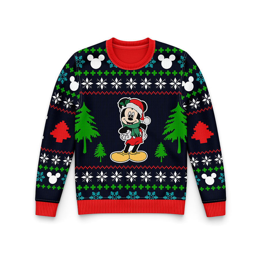 Mickey Mouse Ugly Christmas Sweater Xmas Holiday Jumper Cute Christmas Gifts For Her