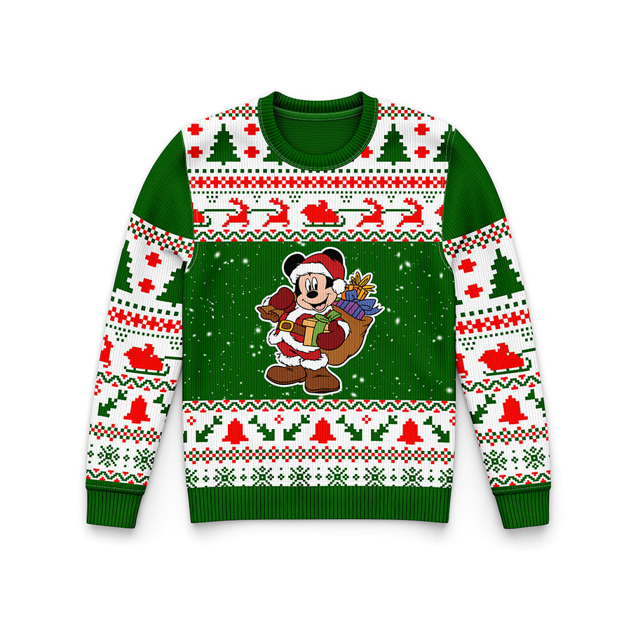 Mickey Mouse Ugly Christmas Sweater Xmas Holiday Jumper Cute Last Minute Christmas Gifts
