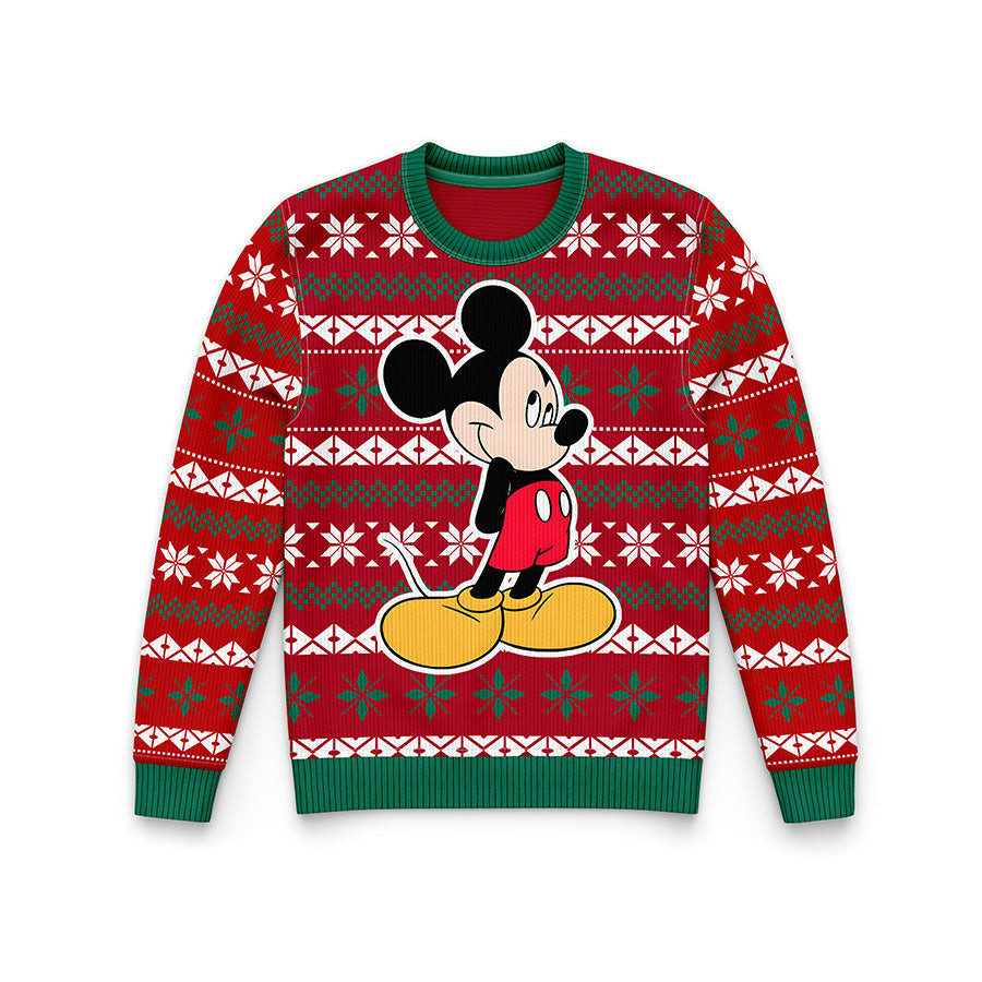Mickey Mouse Ugly Christmas Sweater Xmas Holiday Jumper Cute Unique Christmas Gifts For Him