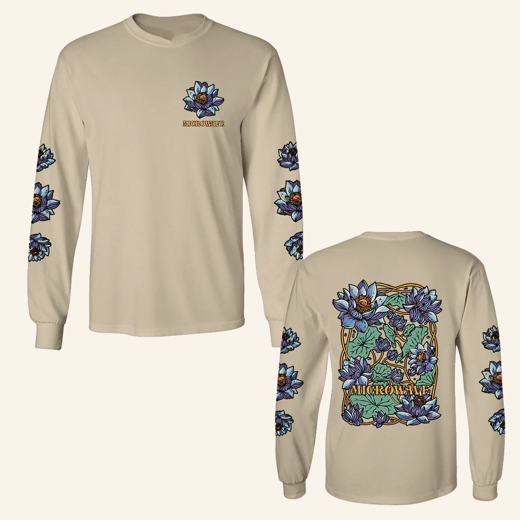 Microwave Merch Blue Lotus Long Sleeve Shirt Best Gifts For Rock Music Lovers Microwave Merch Blue Lotus Long Sleeve Shirt Best Gifts For Rock Music Lovers