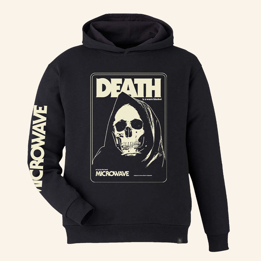 Microwave Merch Death Skull Hoodie Presents For Rock Music Lovers
