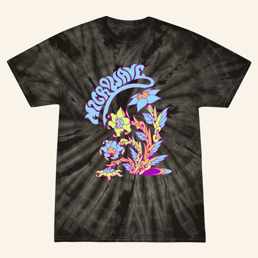 Microwave Merch Flowers Tie Dye T-Shirt Gift Ideas For Rock Music Lovers Microwave Merch Flowers Tie Dye T-Shirt Gift Ideas For Rock Music Lovers