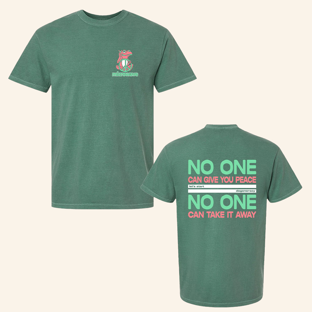 Microwave Merch Peace Frog T-Shirt No One Can Give You Peace Shirt Gifts For Husband