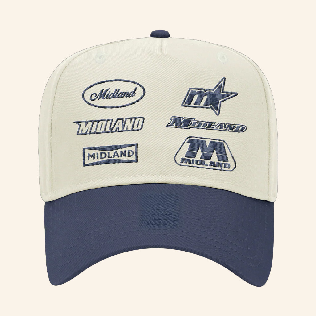 Midland Merch Midland Racing Logo Hat Embroidered Xmas Presents For Him Midland Merch Midland Racing Logo Hat Embroidered Xmas Presents For Him