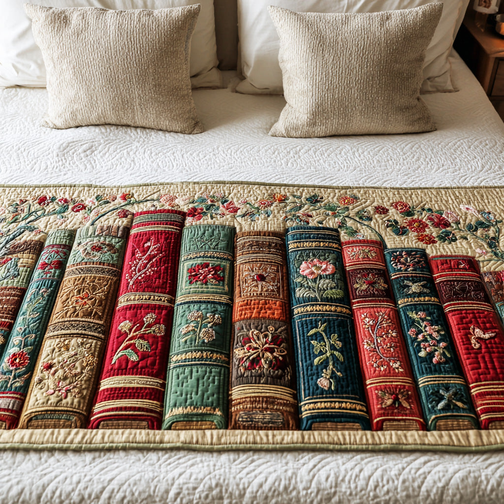 Midnight Cozy Reading Quilted Bed Runner Bedroom Decorations Best Christmas Gifts