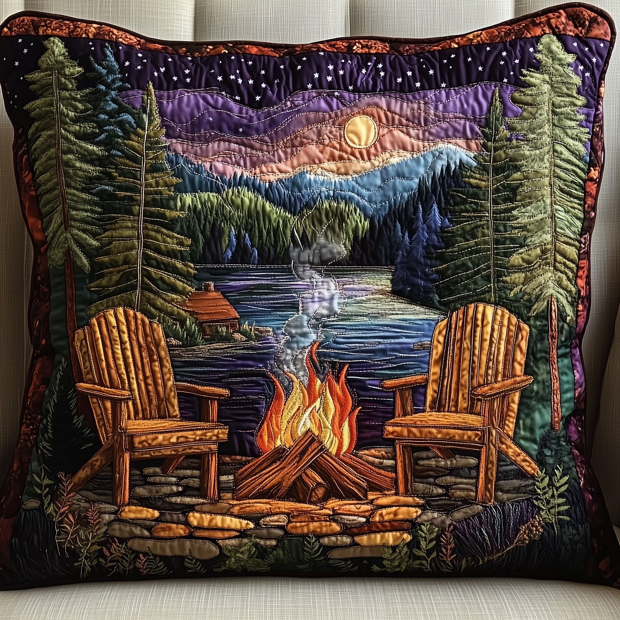 Midnight Harmony Quilted Pillow Case Gift For Kids(1)
