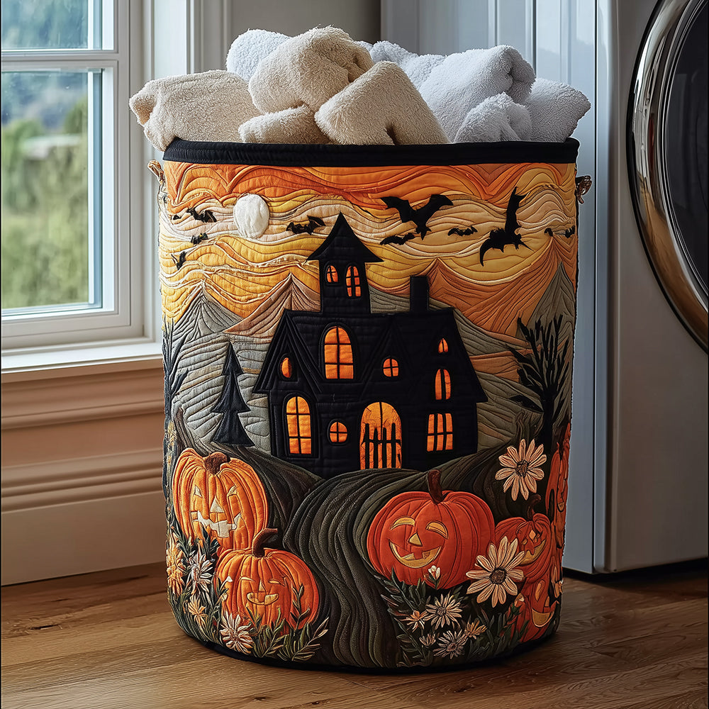 Midnight Magic Quilted Laundry Basket Holiday Season Merch
