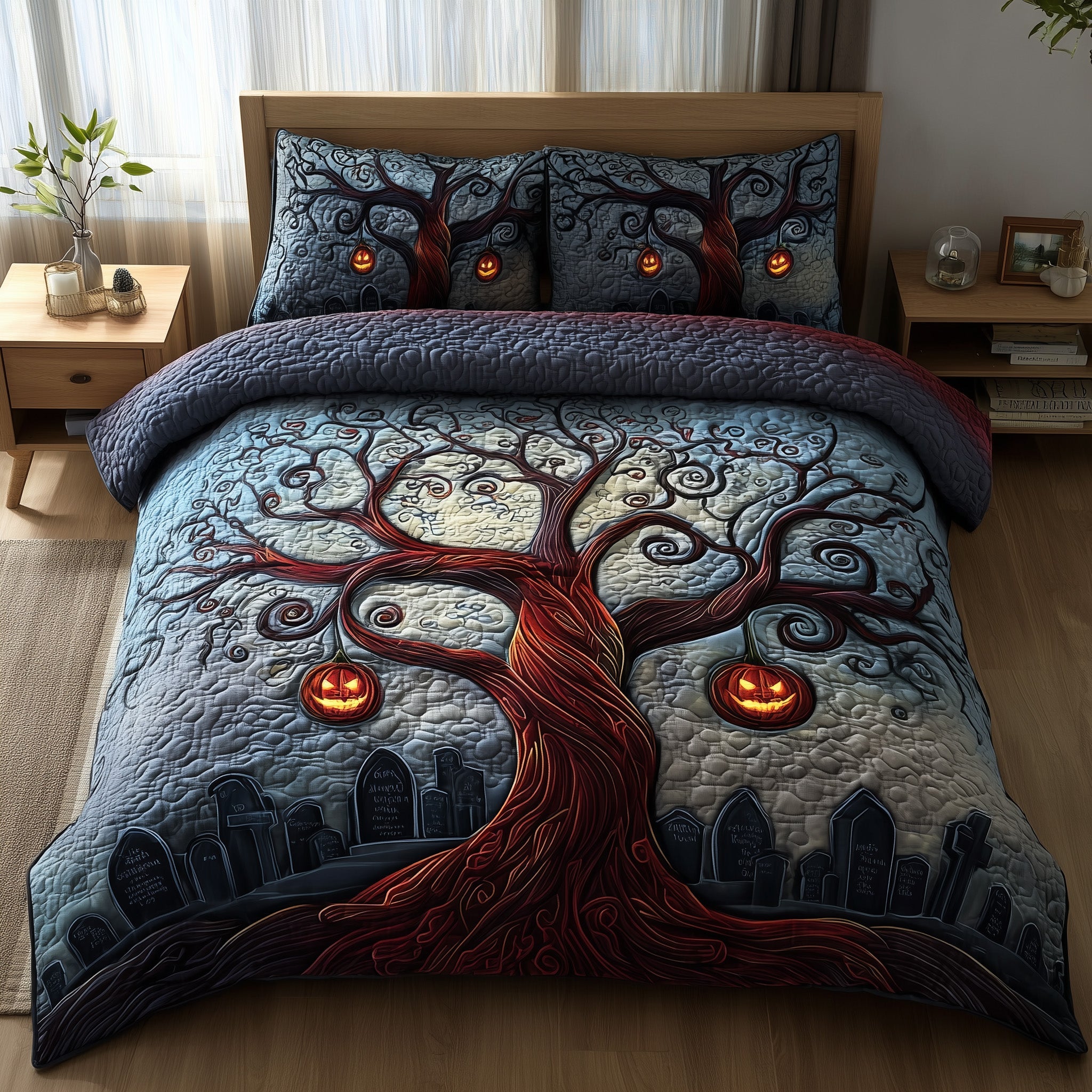 Midnight Manor Quilted Bedding Set For Family