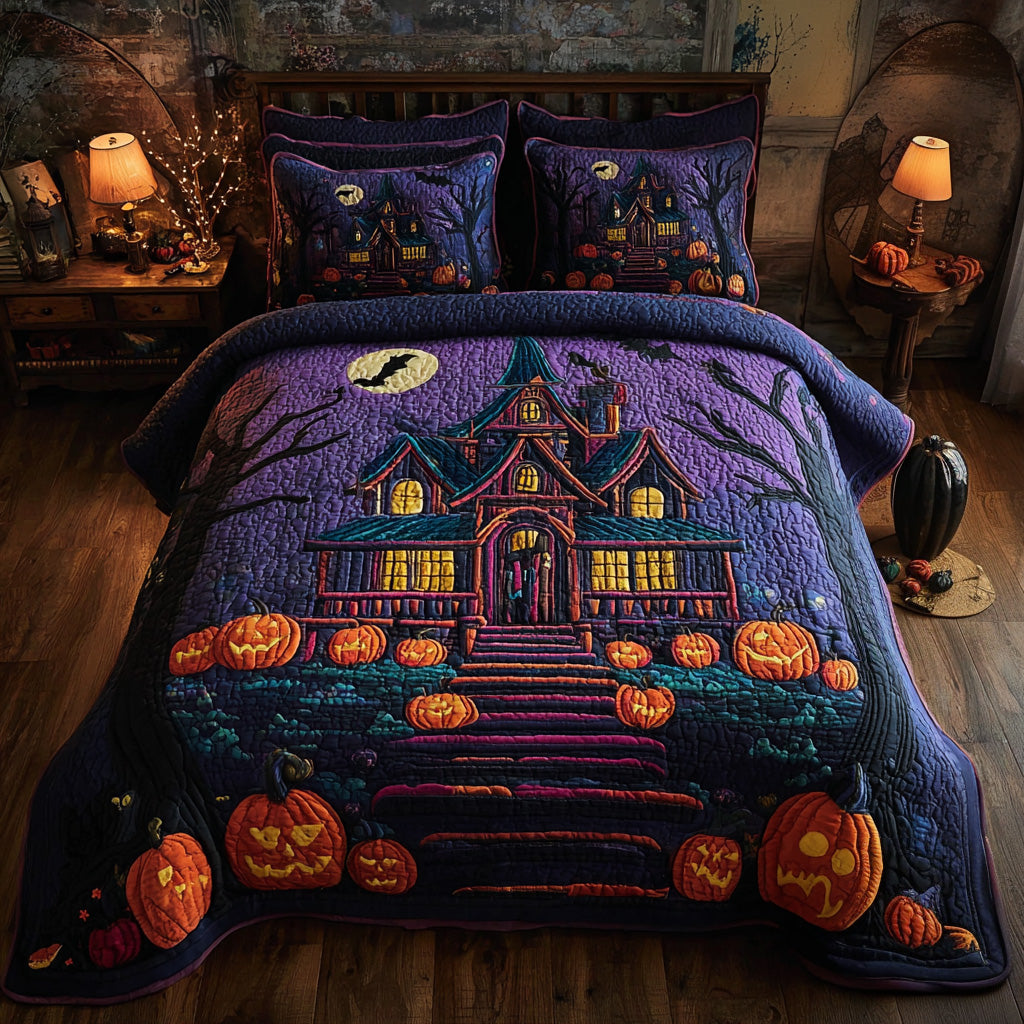 Midnight Manor Quilted Bedding Set Housewarming Gift