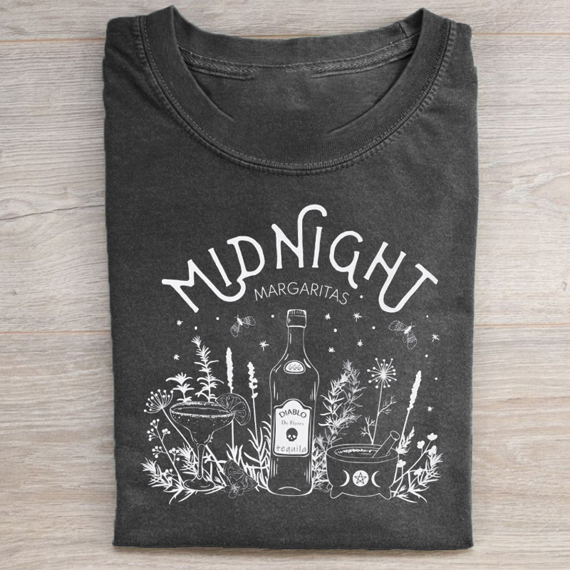 Midnight Margaritas T-Shirt Witchy Botanicals Apparel Gifts For Her
