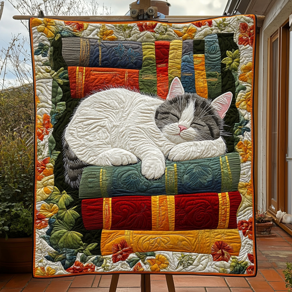 Midnight Meow Quilted Blanket Gifts For Cat Owners