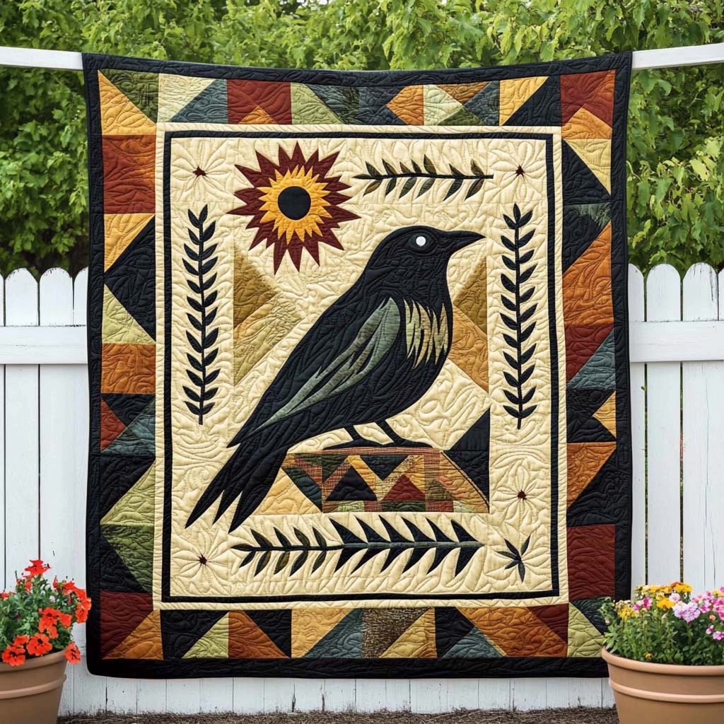 Midnight Omen Quilted Blanket Christmas Holiday African American Gifts For Her