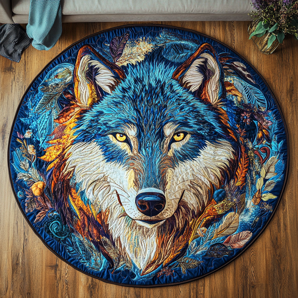 Midnight Run Quilted Round Mat Entryway Rug Ideas Bird Gifts For Bird Lovers