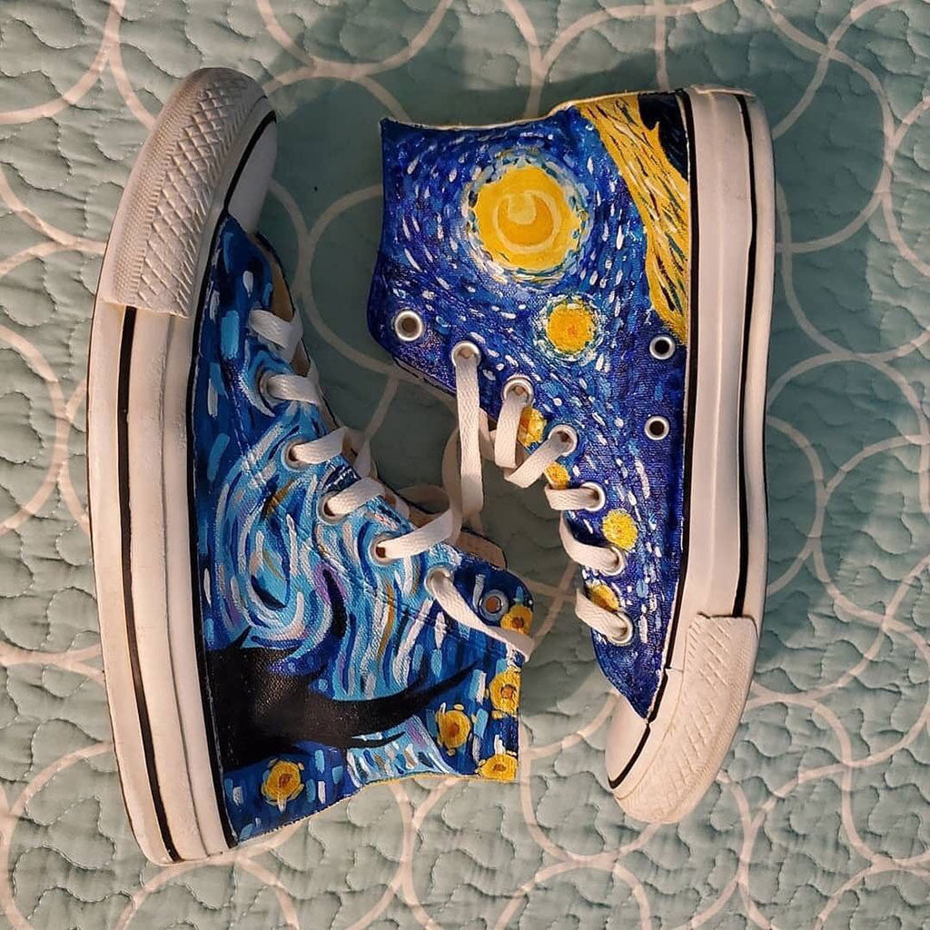 Midnight Star Canvas High Tops Christmas Merch Gift