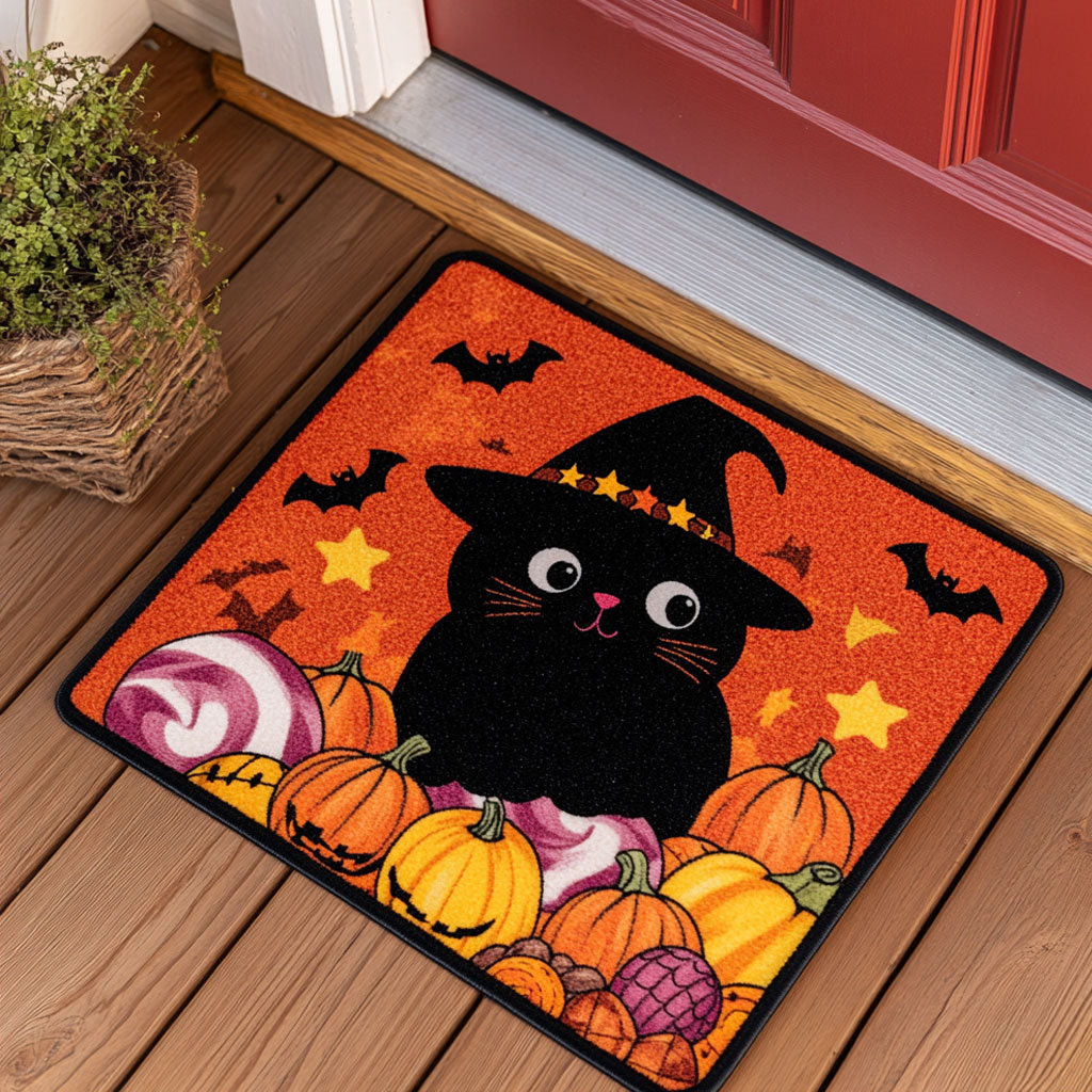 Midnight Sweet Doormat Best Decoration Gift For Friends and Family on Halloween Day