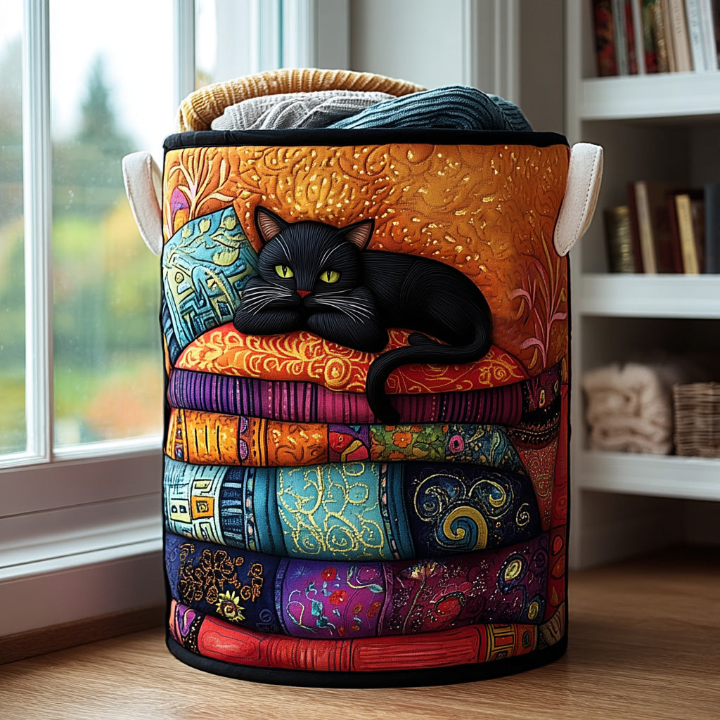 Midnight Tales Quilted Laundry Basket Christmas Merch Gift
