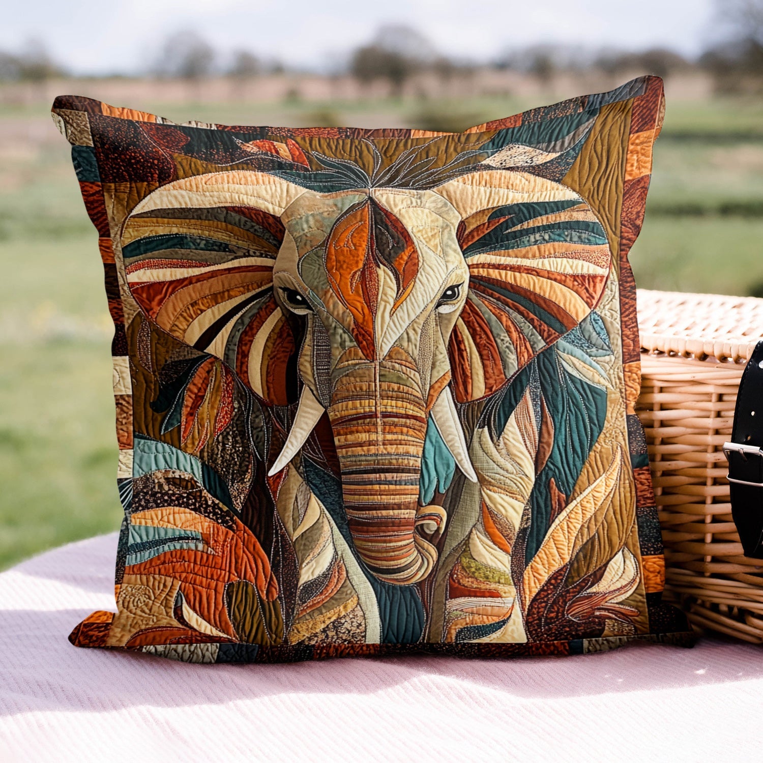 Midnight Wanderer Quilted Pillow Case Elegant Holiday Pillow Cover