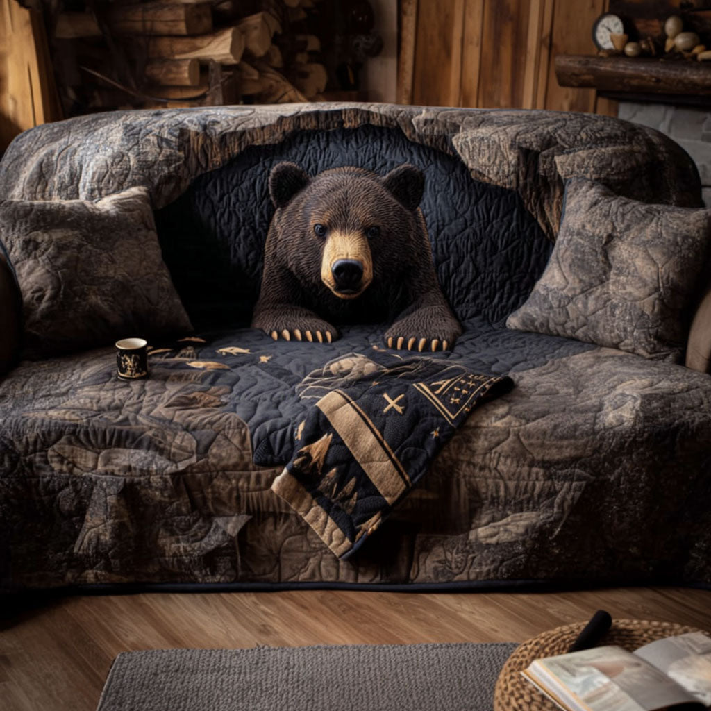 Midnight Wilderness Quilted Sofa Cover Sofa Seat Covers Gifts For Wildlife Enthusiasts