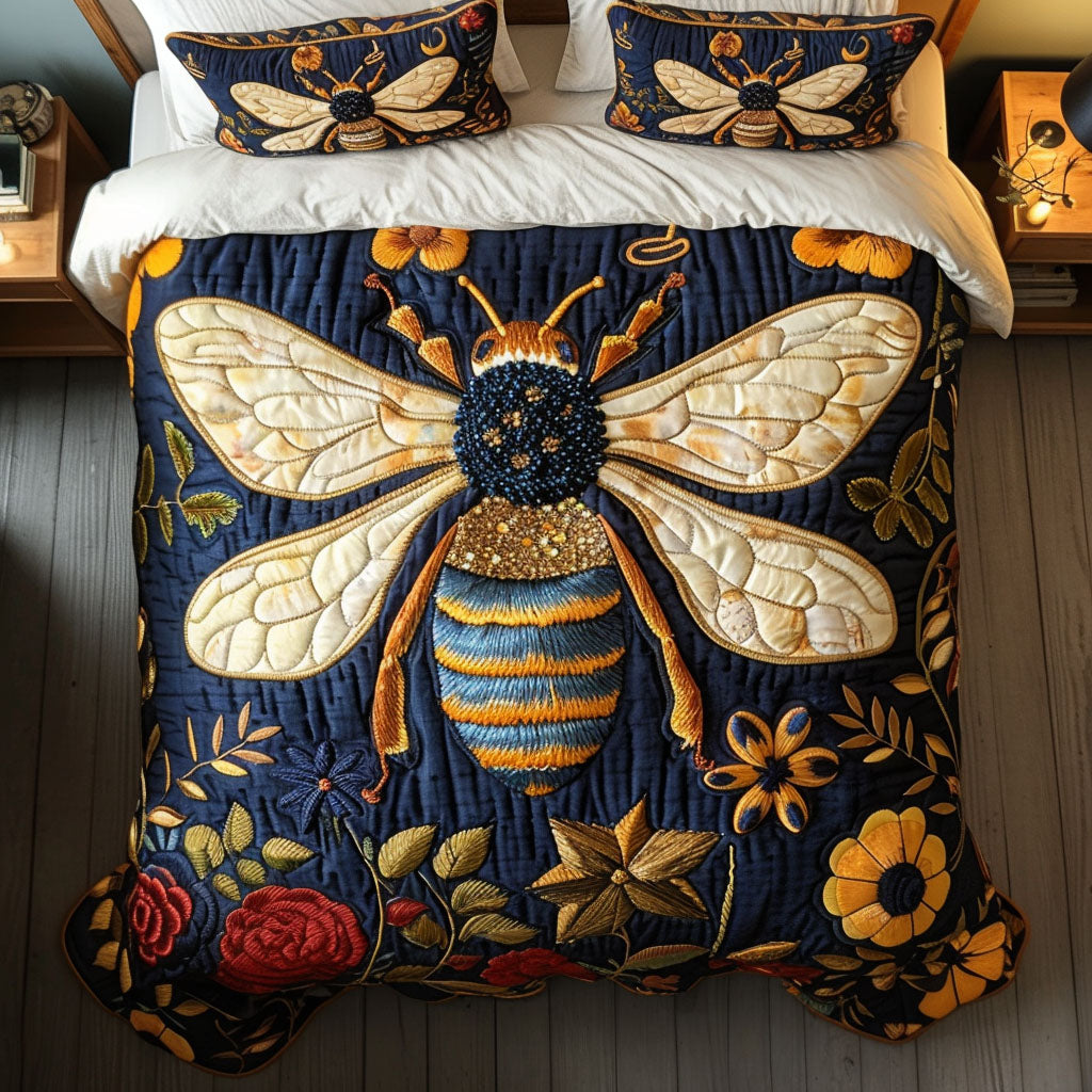 Midnight Wings Quilted Bedding Set Bedroom Decorations Best Bee Gifts For Women