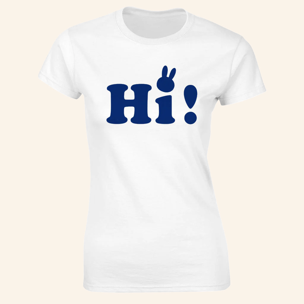 Miffy Merch Hi White T-Shirt Good Christmas Gifts For Girlfriend Miffy Merch Hi White T-Shirt Good Christmas Gifts For Girlfriend