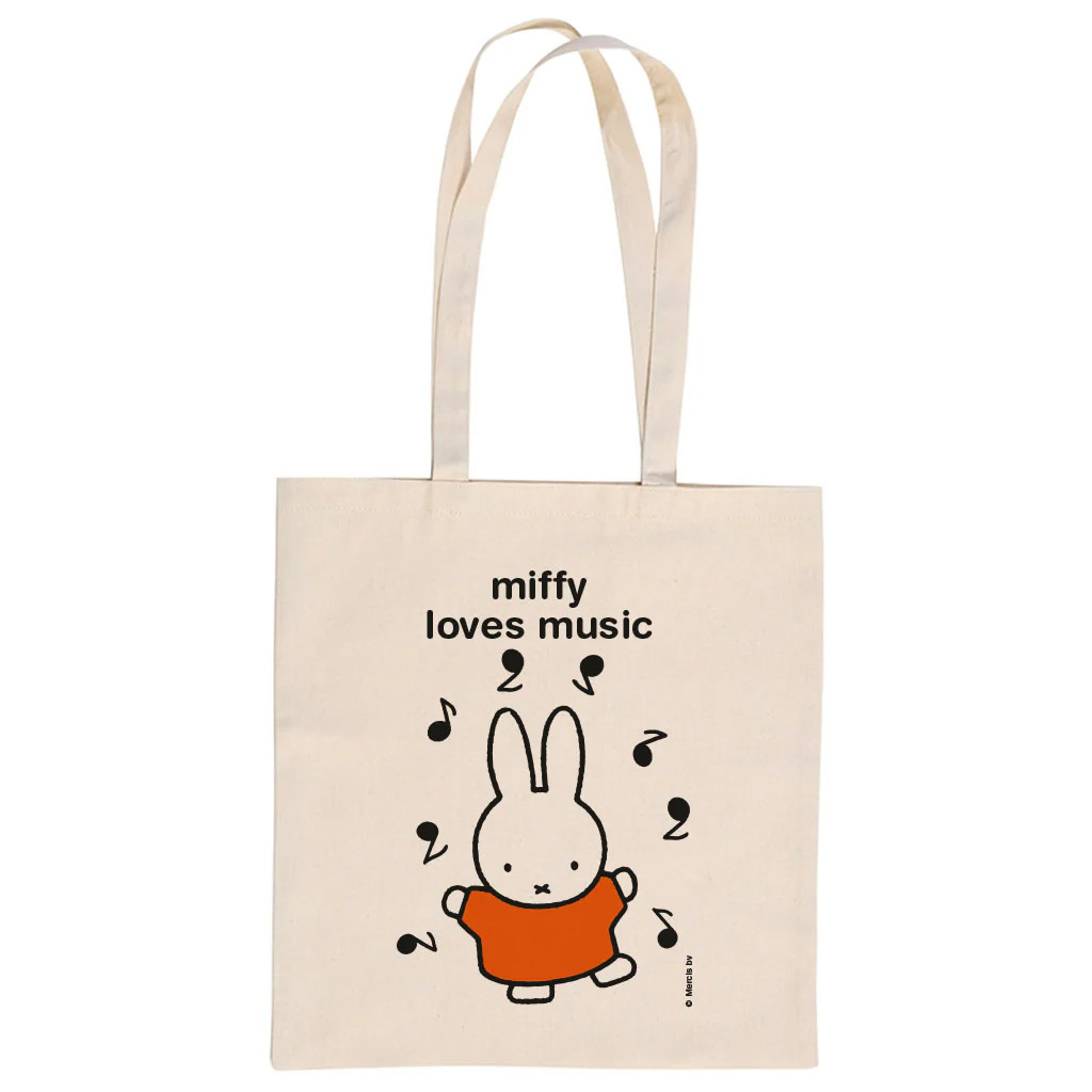 Miffy Merch Miffy Loves Music Tote Bag Cute Birthday Gifts For Her