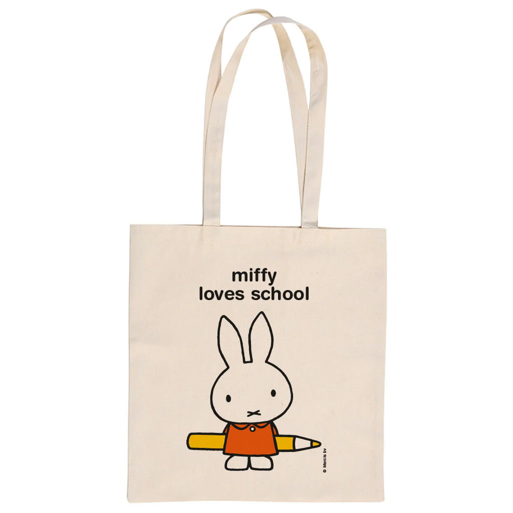 Miffy Merch Miffy Loves School Tote Bag Birthday Gifts For Daughter