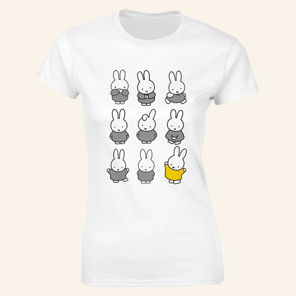 Miffy Merch Yellow Dress T-Shirt Cute Christmas Gifts For Wife Miffy Merch Yellow Dress T-Shirt Cute Christmas Gifts For Wife