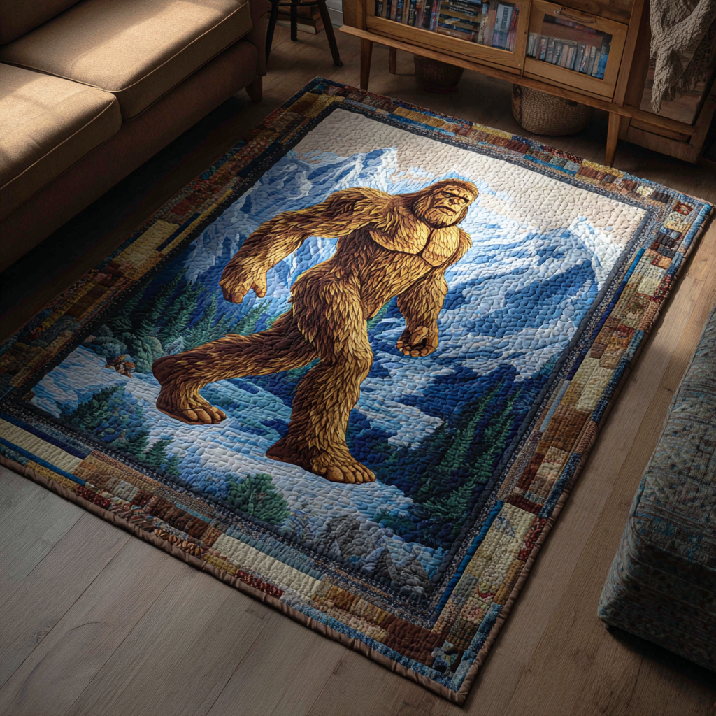 Mighty Bigfoot Area Rug Christmas Home Dec Best Bigfoot Gifts