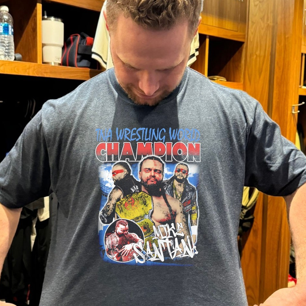 Mike Santana TNA Wrestling World Champion T-Shirt Mike Santana Merch Gifts For Fans