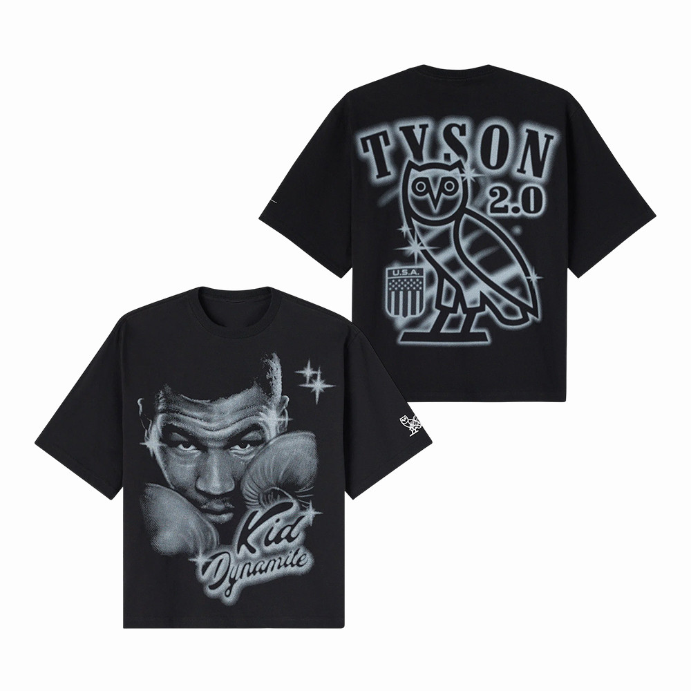 Mike Tyson Portrait Graphic OVO T-Shirt Kid Dynamite Mike Tyson Clothes Gift For Boxing Fans