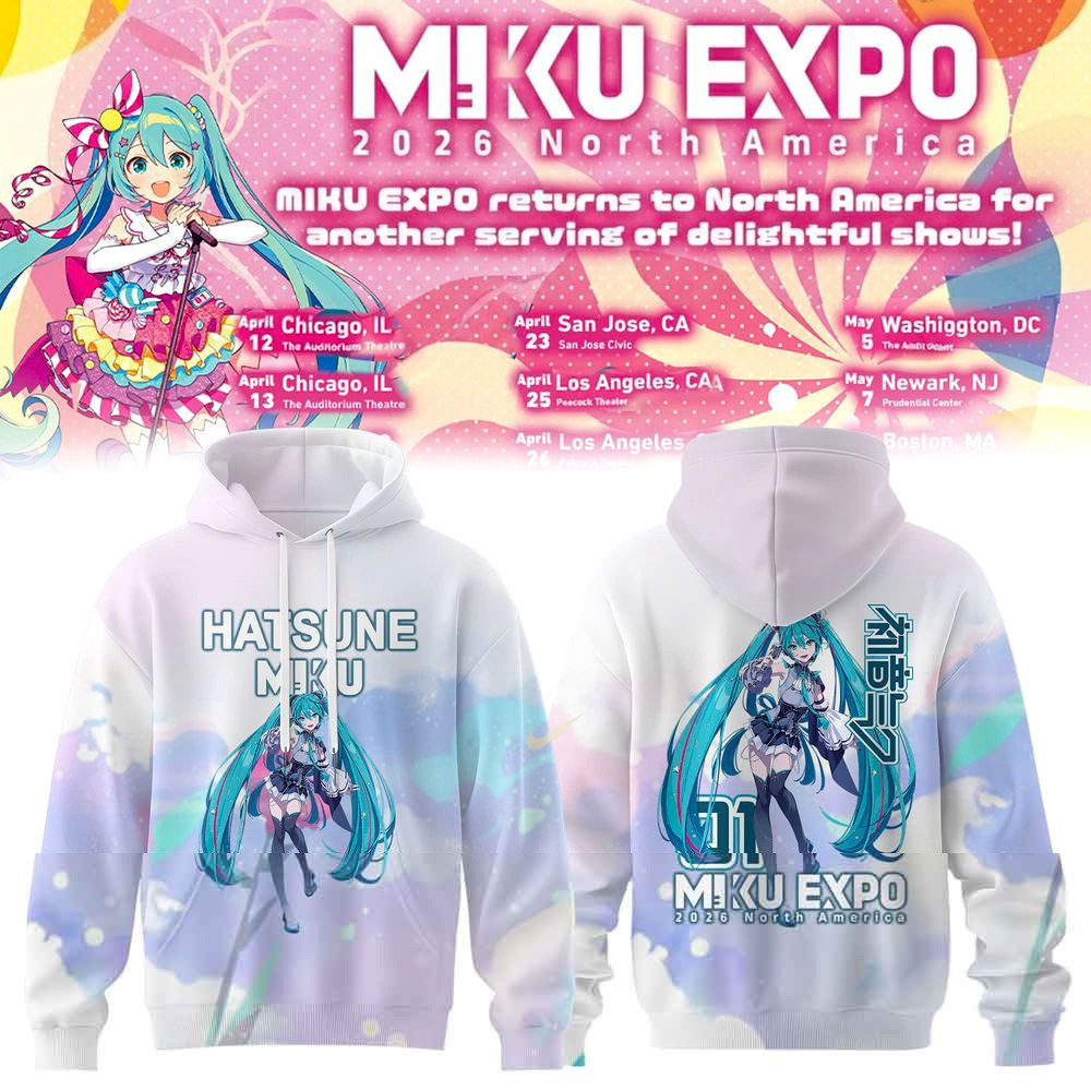 Miku Expo 2026 North America Hoodie Miku Expo Merch Present For Daughter