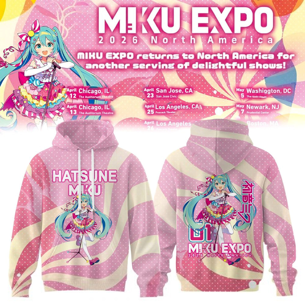 Miku Expo 2026 North America Hoodie Miku Expo Merch Present For Girlfriend Miku Expo 2026 North America Hoodie Miku Expo Merch Present For Girlfriend