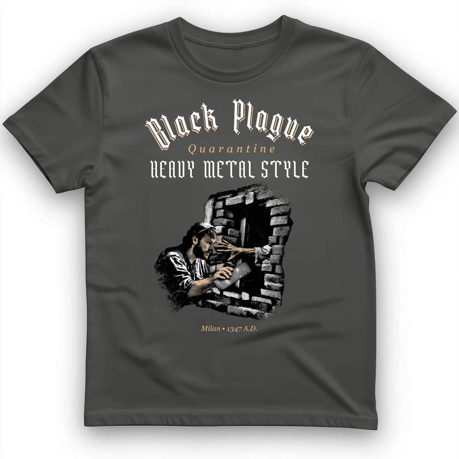 Milan Quarantine Heavy Metal Style T-Shirt Trendy Clothes Best Gifts For Boys