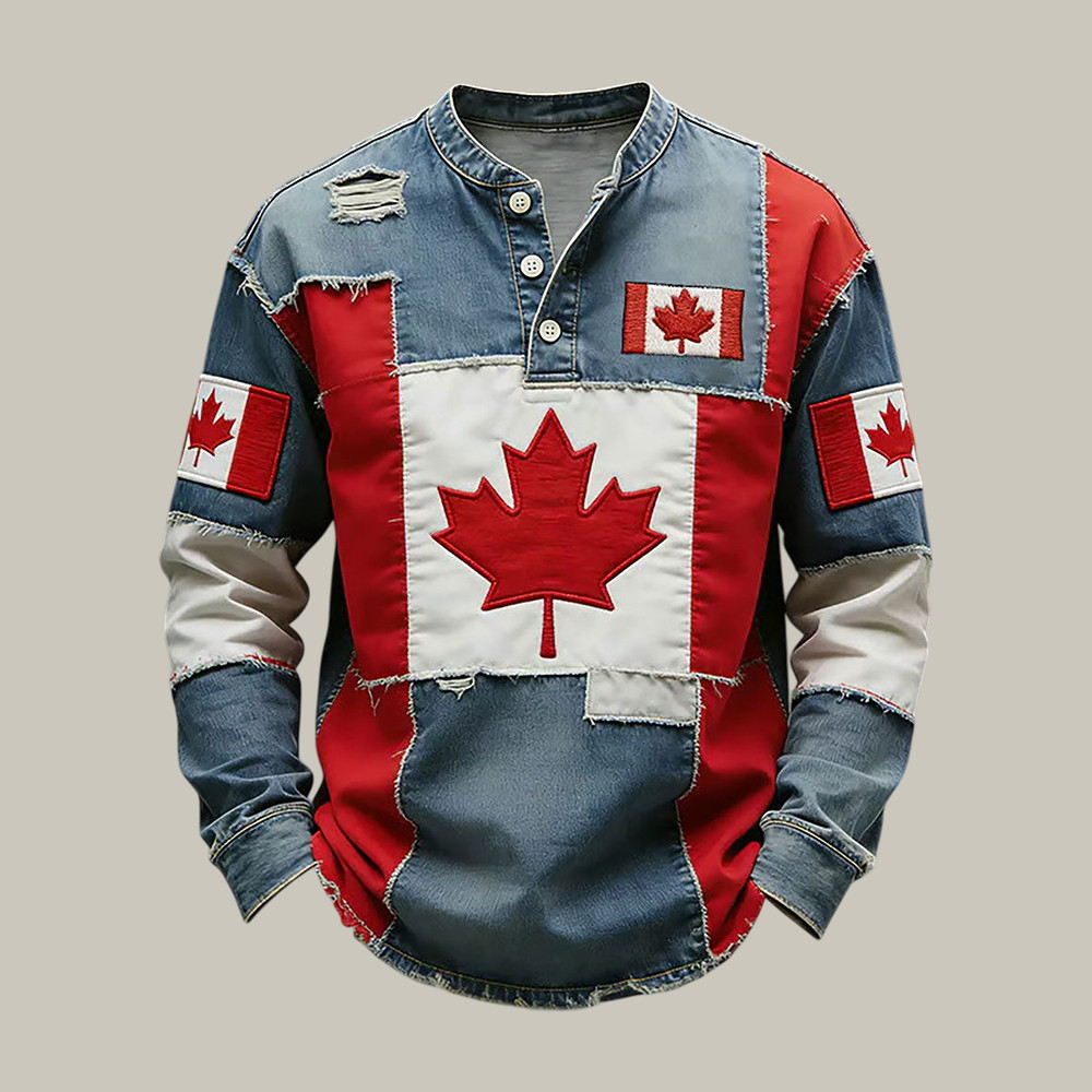 Milano Cortina 2026 Olympic Winter Games Button Long Sleeve Shirt Canada Hockey Apparel