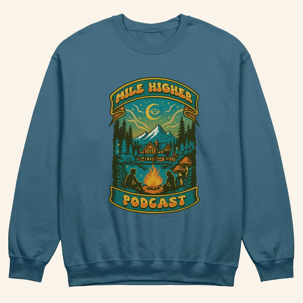 Mile Higher Merch Campfire Crewneck Mile Higher Podcast Sweatshirt Gifts For Podcast Lovers Mile Higher Merch Campfire Crewneck Mile Higher Podcast Sweatshirt Gifts For Podcast Lovers