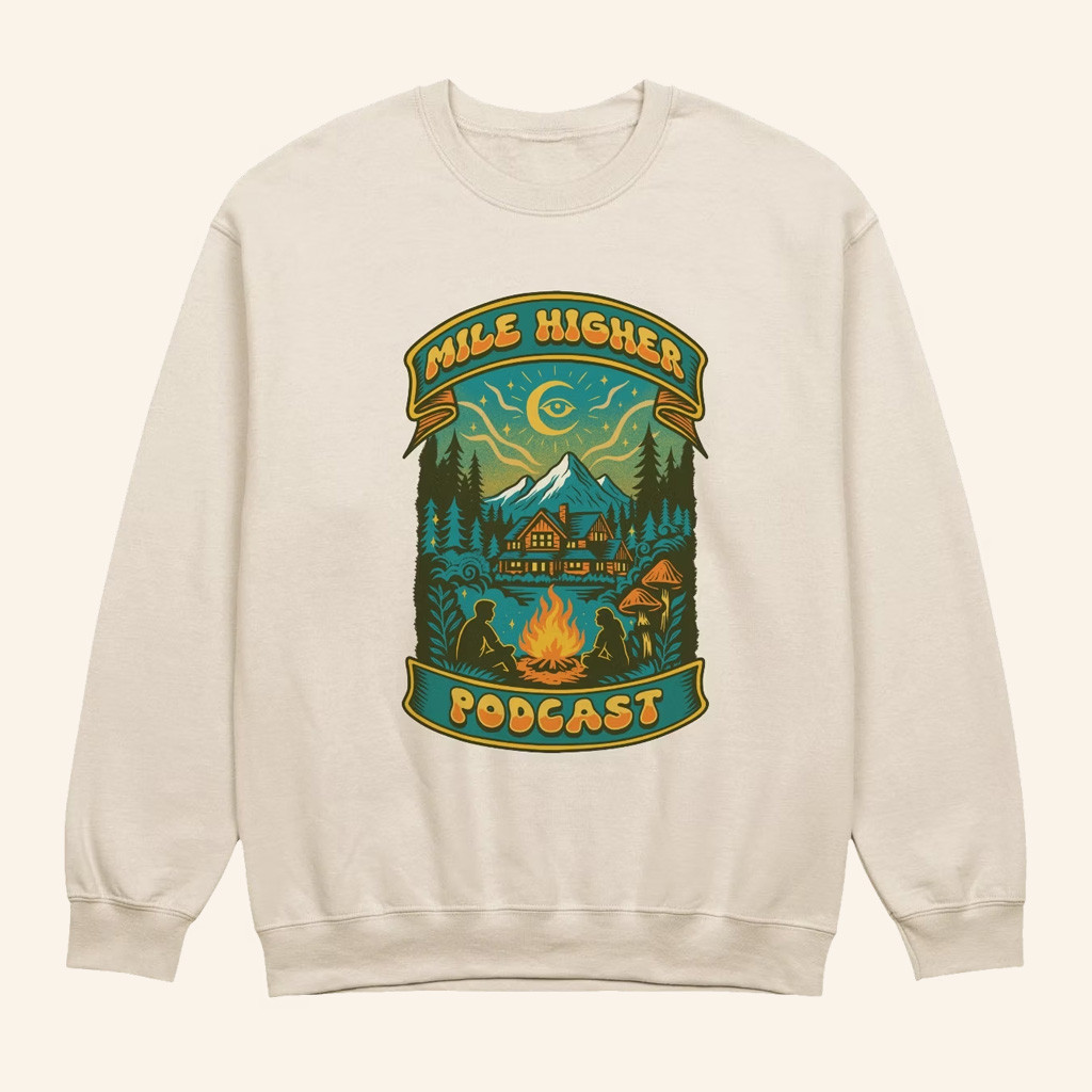 Mile Higher Merch Campfire Crewneck Sweatshirt Present For Girlfriend Mile Higher Merch Campfire Crewneck Sweatshirt Present For Girlfriend