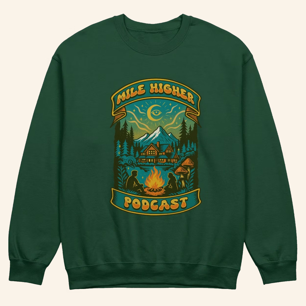 Mile Higher Merch Campfire Sweatshirt Mile Higher Podcast Crewneck Gifts For Podcast Fans Mile Higher Merch Campfire Sweatshirt Mile Higher Podcast Crewneck Gifts For Podcast Fans