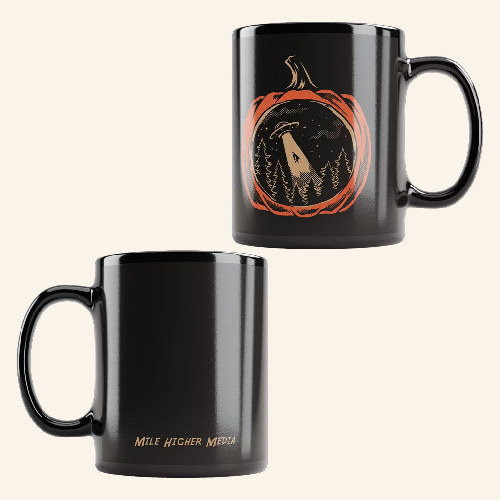 Mile Higher Merch UFO Pumpkin Carving Mug Thanksgiving Gifts For Friends