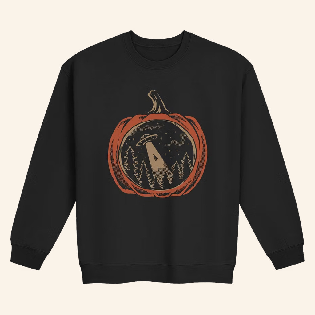 Mile Higher Merch UFO Pumpkin Carving Sweatshirt Gifts For Thanksgiving Mile Higher Merch UFO Pumpkin Carving Sweatshirt Gifts For Thanksgiving
