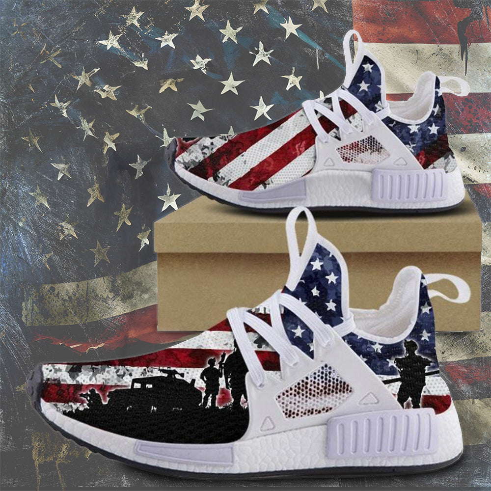 Military American Flag Shoes Patriotic Sneakers Pride Military Merch Gifts For Men Military American Flag Shoes Patriotic Sneakers Pride Military Merch Gifts For Men