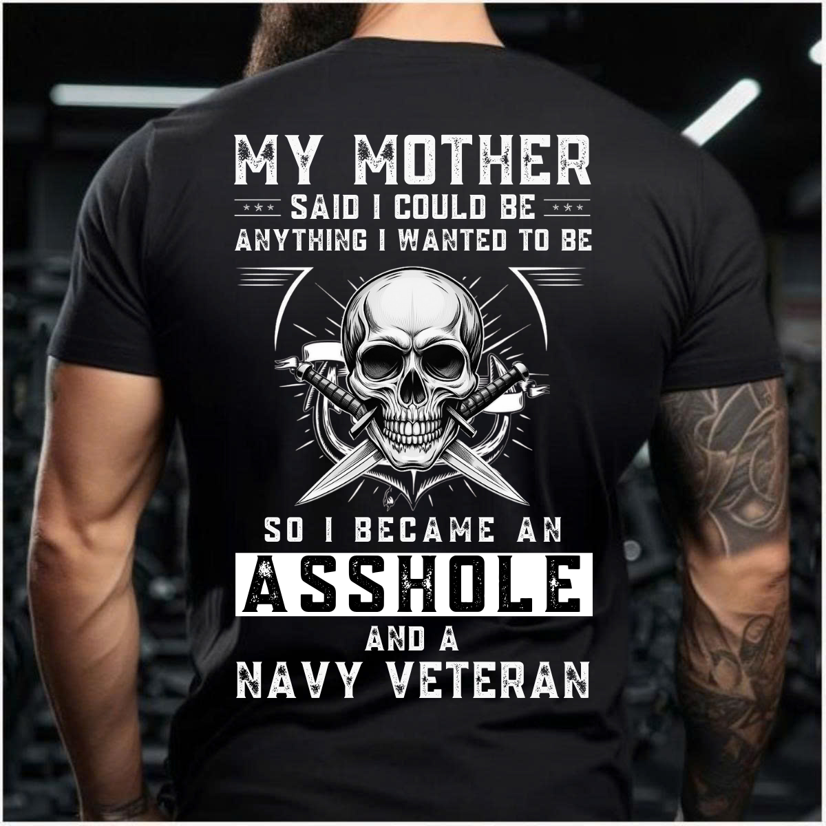 Military Navy Veteran T-Shirt  Proud A Navy Veteran Tee Patriotic Gift for Navy Veterans