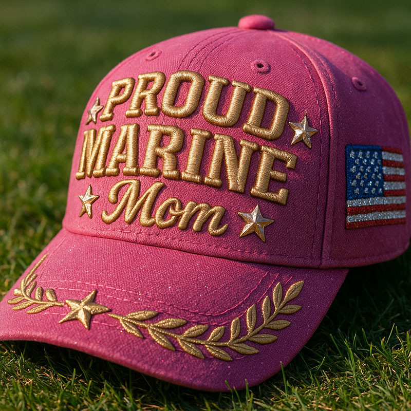 Military Proud Marine Mom Hat American Flag Baseball Cap Gifts For Mothers