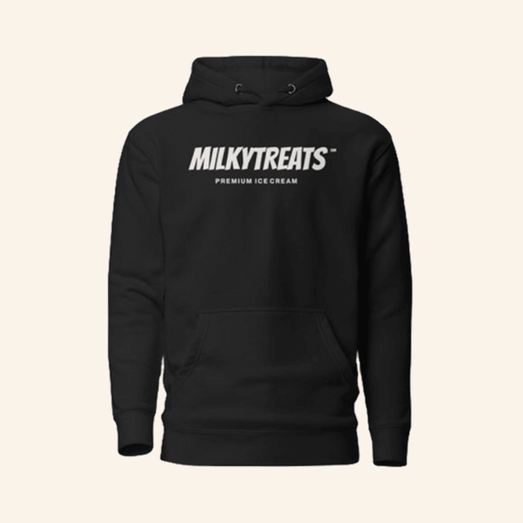 Milkytreats Merch Black Hoodie Present For Husband Milkytreats Merch Black Hoodie Present For Husband
