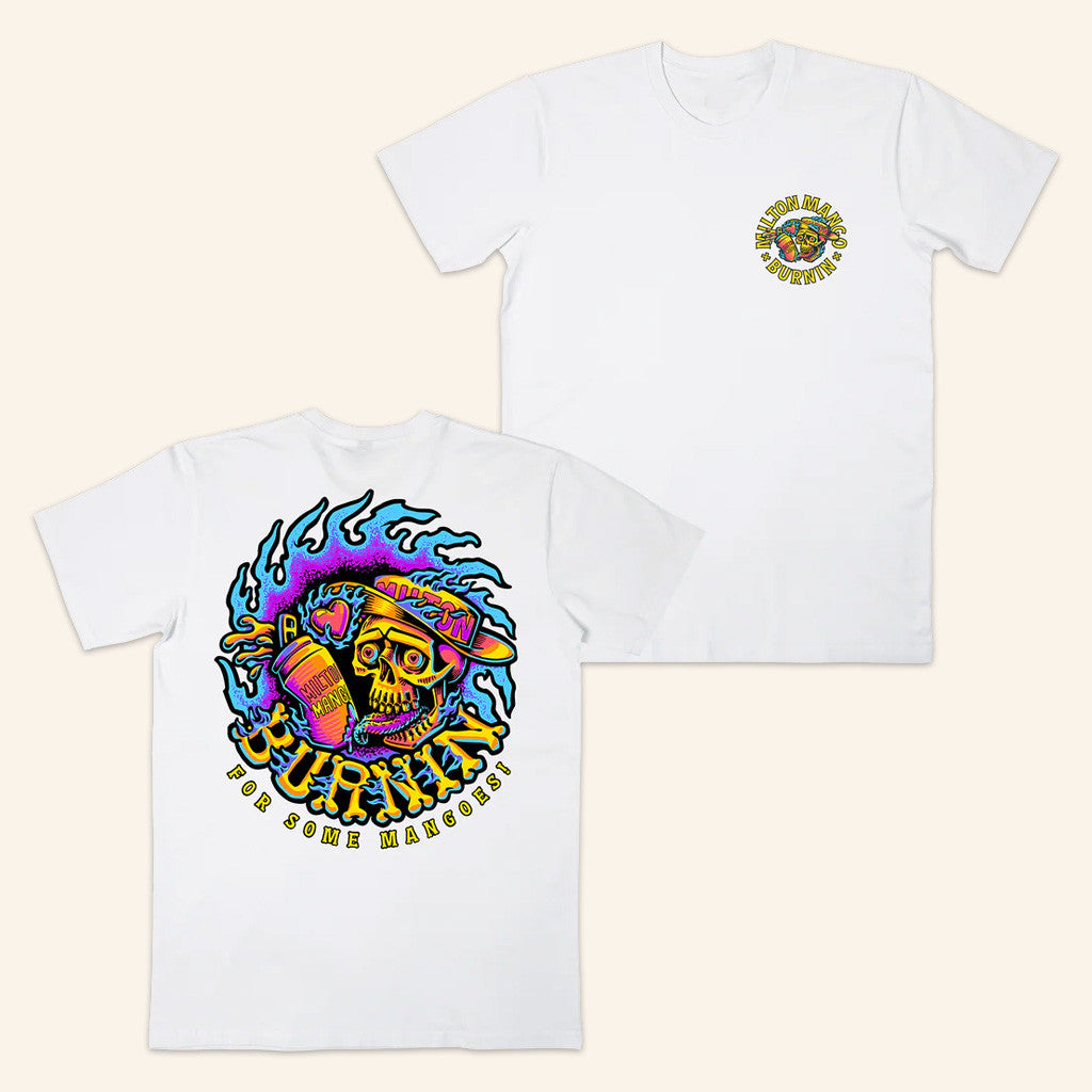 Milton Mango Merch Burnin 2 White T-Shirt Best Gifts For Husband Milton Mango Merch Burnin 2 White T-Shirt Best Gifts For Husband