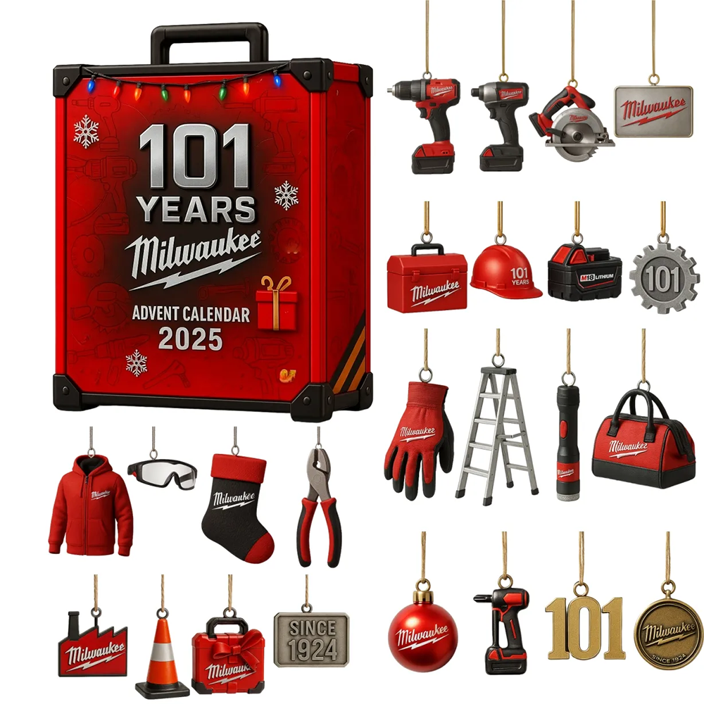 Milwaukee 101st Anniversary 2025 Advent Calendar 24-Day Countdown Christmas Gift For Brother