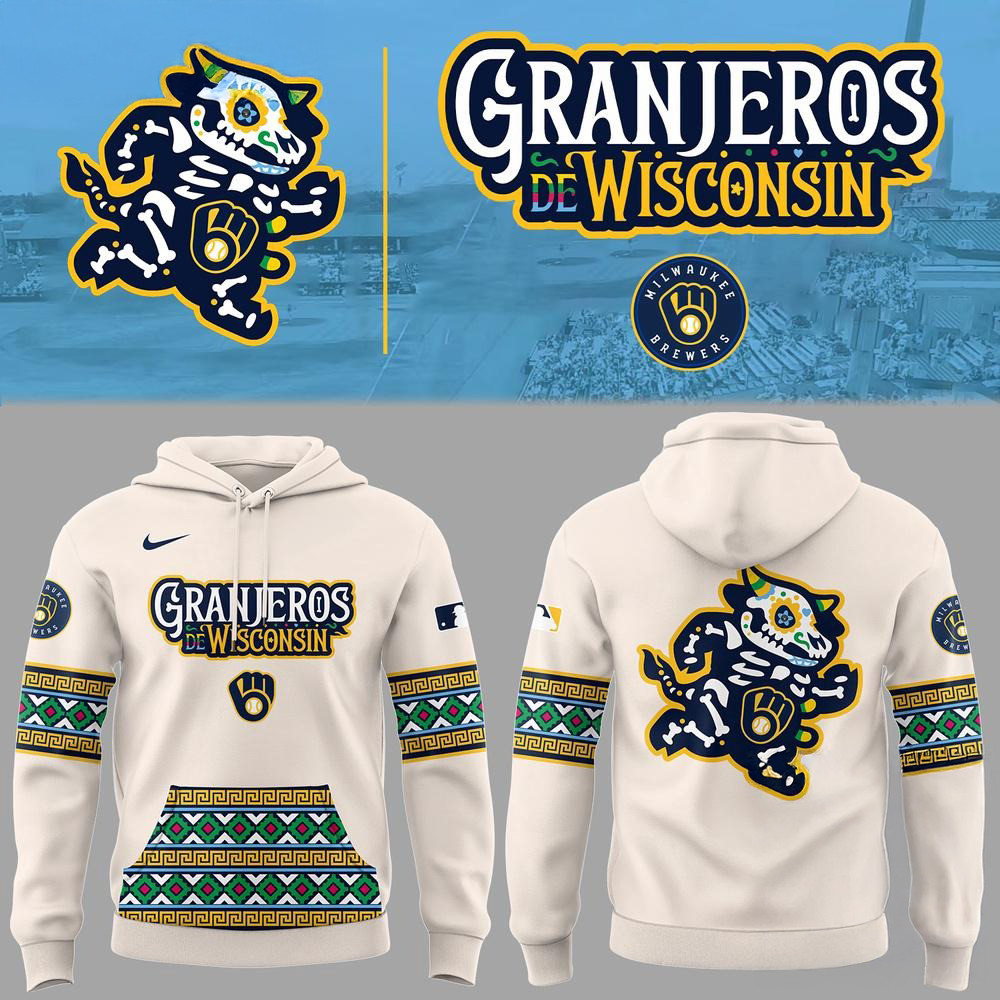 Milwaukee Brewers Baseball Granjeros De Wisconsin 2025 Hoodie Baseball Team Gift Ideas