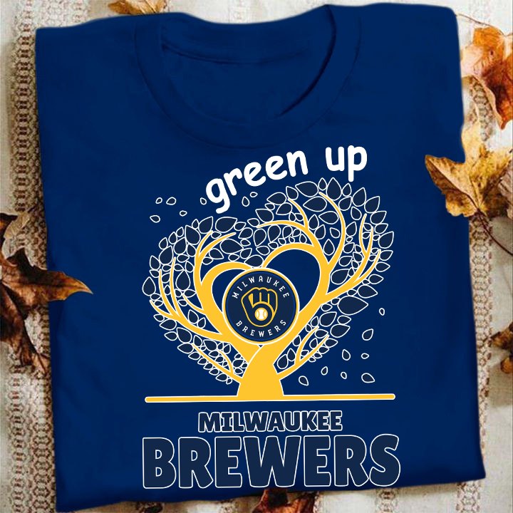Milwaukee Brewers Green Up Earth Day T-Shirt Gifts For Baseball Players